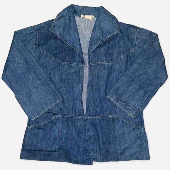 1970s Barnaby's Denim Blazer Jacket - Picture 1 of 7